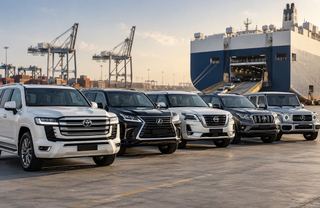 Vehicles sourced in Dubai for international export